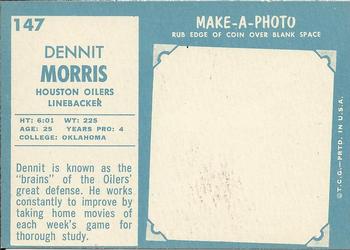 1961 Topps #147 Dennit Morris Back