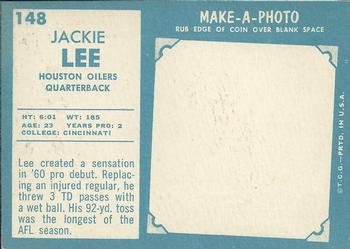 1961 Topps #148 Jack Lee Back