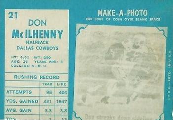 1961 Topps #21 Don McIlhenny Back