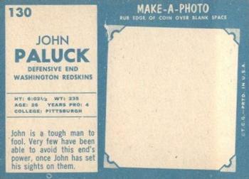 1961 Topps #130 John Paluck Back