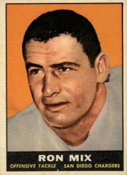 1961 Topps #168 Ron Mix Front