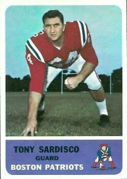 1962 Fleer #6 Tony Sardisco Front