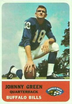 1962 Fleer #13 Johnny Green Front