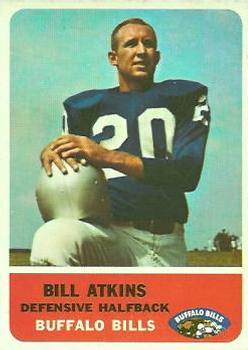 1962 Fleer #18 Bill Atkins Front