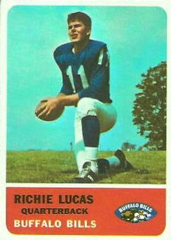 1962 Fleer #19 Richie Lucas Front