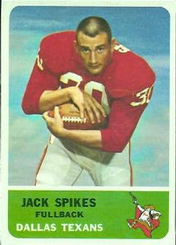 1962 Fleer #23 Jack Spikes Front