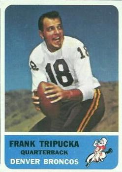 1962 Fleer #34 Frank Tripucka Front