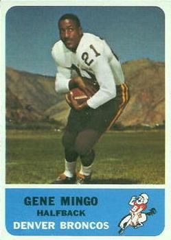 1962 Fleer #35 Gene Mingo Front