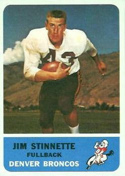 1962 Fleer #42 Jim Stinnette Front