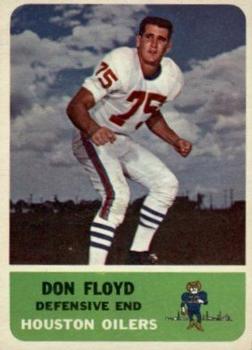 1962 Fleer #54 Don Floyd Front