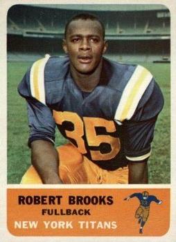 1962 Fleer #56 Robert Brooks Front