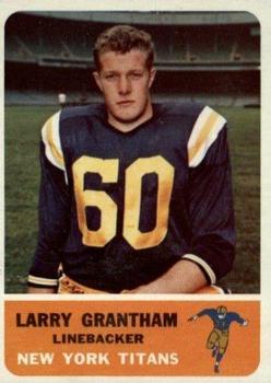 1962 Fleer #64 Larry Grantham Front