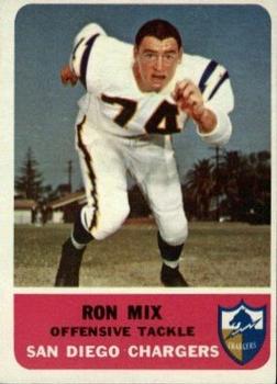 1962 Fleer #82 Ron Mix Front