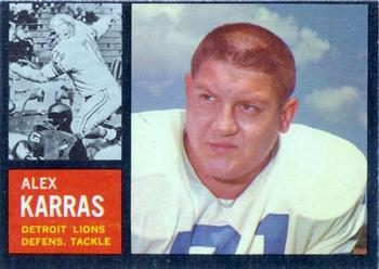 1962 Topps #58 Alex Karras Front