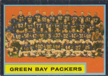 1962 Topps #75 Green Bay Packers Front