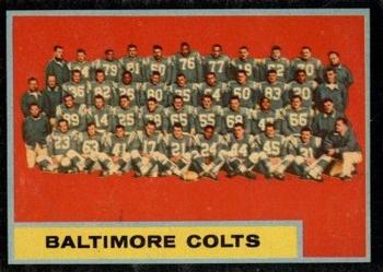 1962 Topps #12 Baltimore Colts Front