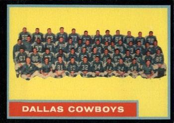 1962 Topps #49 Dallas Cowboys Front