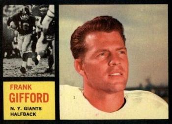 1962 Topps #104 Frank Gifford Front