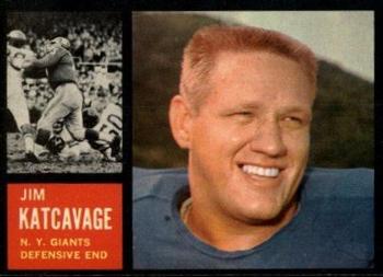 1962 Topps #109 Jim Katcavage Front