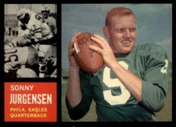 1962 Topps #115 Sonny Jurgensen Front