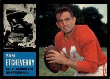 1962 Topps #139 Sam Etcheverry Front
