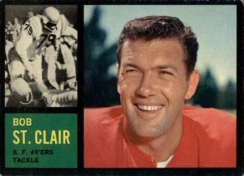 1962 Topps #157 Bob St. Clair Front