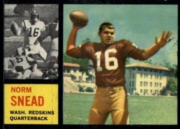 1962 Topps #164 Norm Snead Front