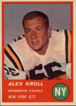 1963 Fleer #16 Alex Kroll Front