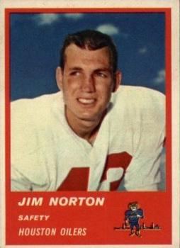 1963 Fleer #40a Jim Norton Front