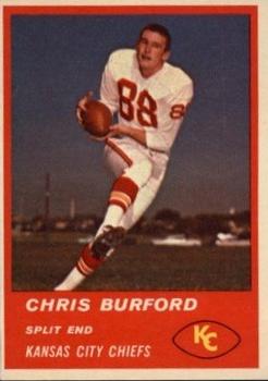 1963 Fleer #49 Chris Burford Front