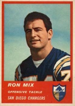 1963 Fleer #73 Ron Mix Front