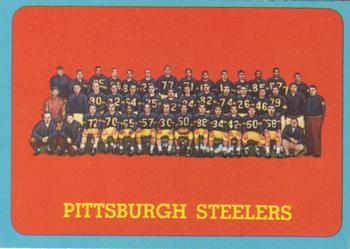 1963 Topps #133 PIttsburgh Steelers Front