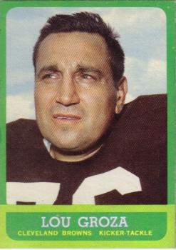 1963 Topps #19 Lou Groza Front