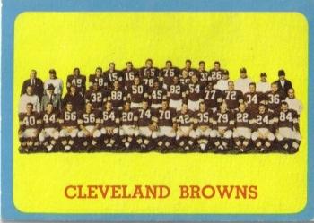 1963 Topps #24 Cleveland Browns Front