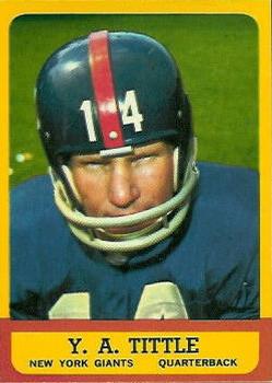 1963 Topps #49 Y.A. Tittle Front