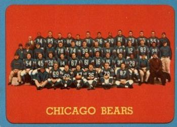 1963 Topps #72 Chicago Bears Front