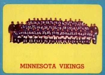 1963 Topps #109 Minnesota Vikings Front