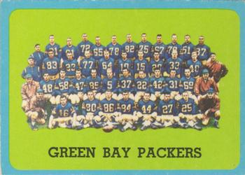1963 Topps #97 Green Bay Packers Front