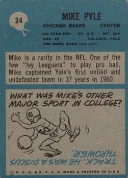1964 Philadelphia #24 Mike Pyle Back