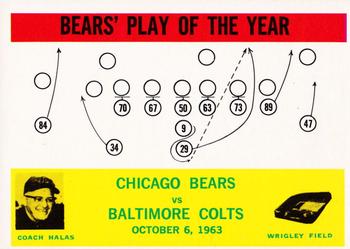 1964 Philadelphia #28 Bears Play of the Year - George Halas Front