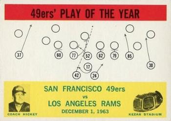 1964 Philadelphia #168 49ers Play of the Year - Red Hickey Front