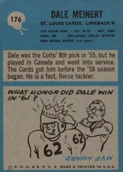 1964 Philadelphia #176 Dale Meinert Back