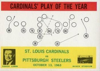 1964 Philadelphia #182 Cardinals Play of the Year - Wally Lemm Front