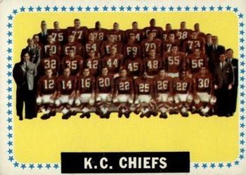 1964 Topps #110 Chiefs Team Front