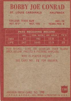 1965 Philadelphia #158 Bobby Joe Conrad Back