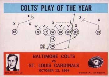 1965 Philadelphia #14 Colts Play of the Year - Don Shula  Front