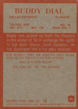 1965 Philadelphia #46 Buddy Dial Back