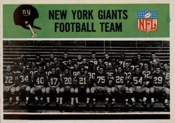 1965 Philadelphia #113 New York Giants Front