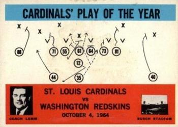 1965 Philadelphia #168 Cardinals Play of the Year - Wally Lemm  Front