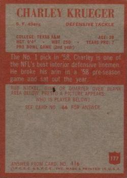 1965 Philadelphia #177 Charlie Krueger Back
